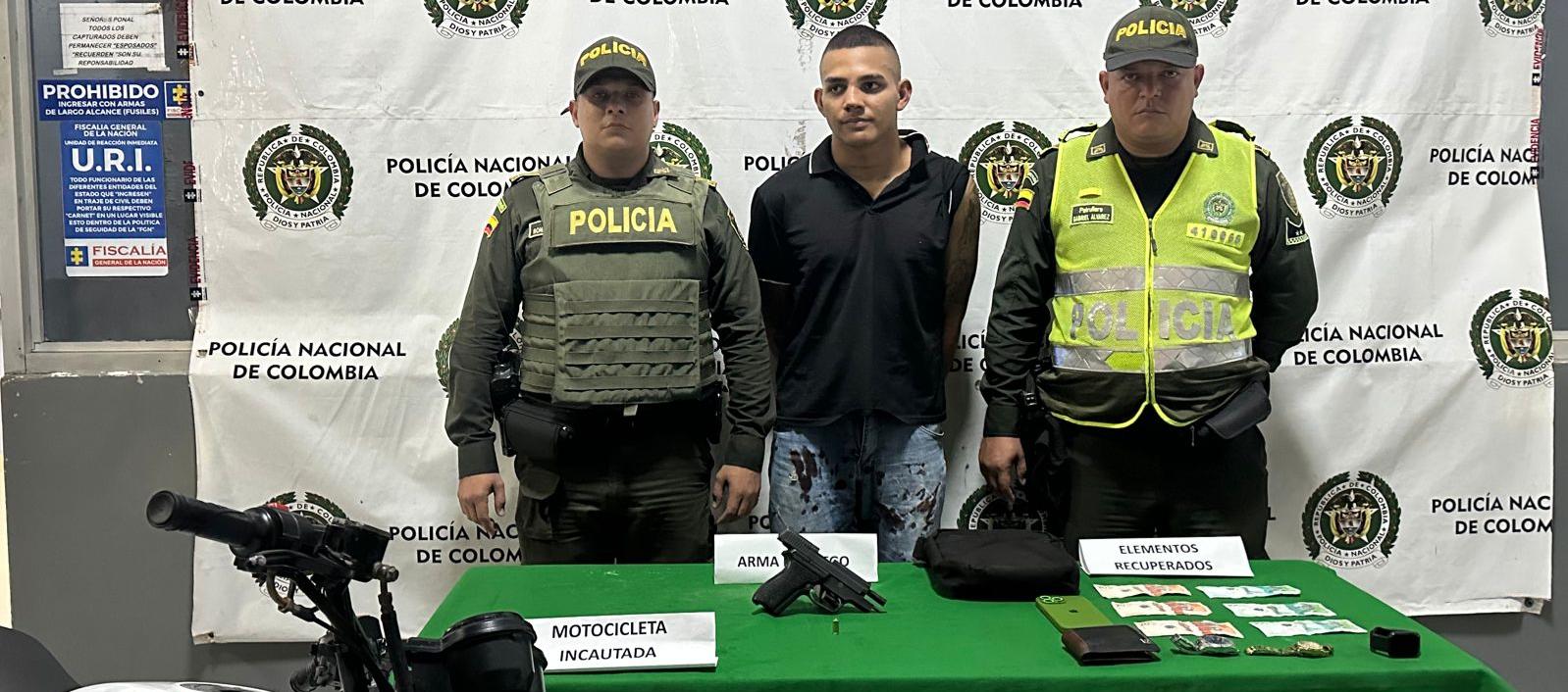 Uno de los capturados.