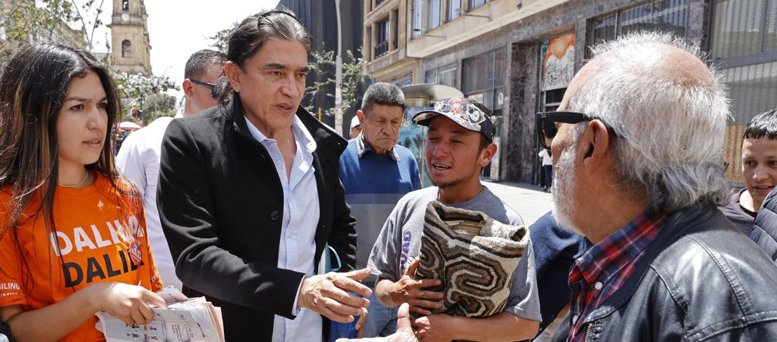 El candidato a la Alcaldía de Bogotá, Gustavo Bolívar.