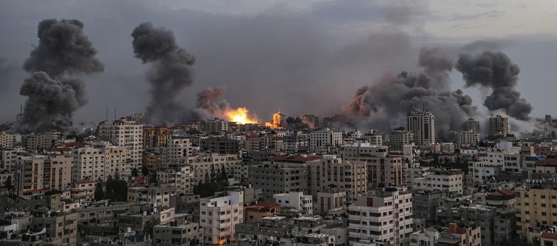 Imagen de los bombardeos en Gaza.