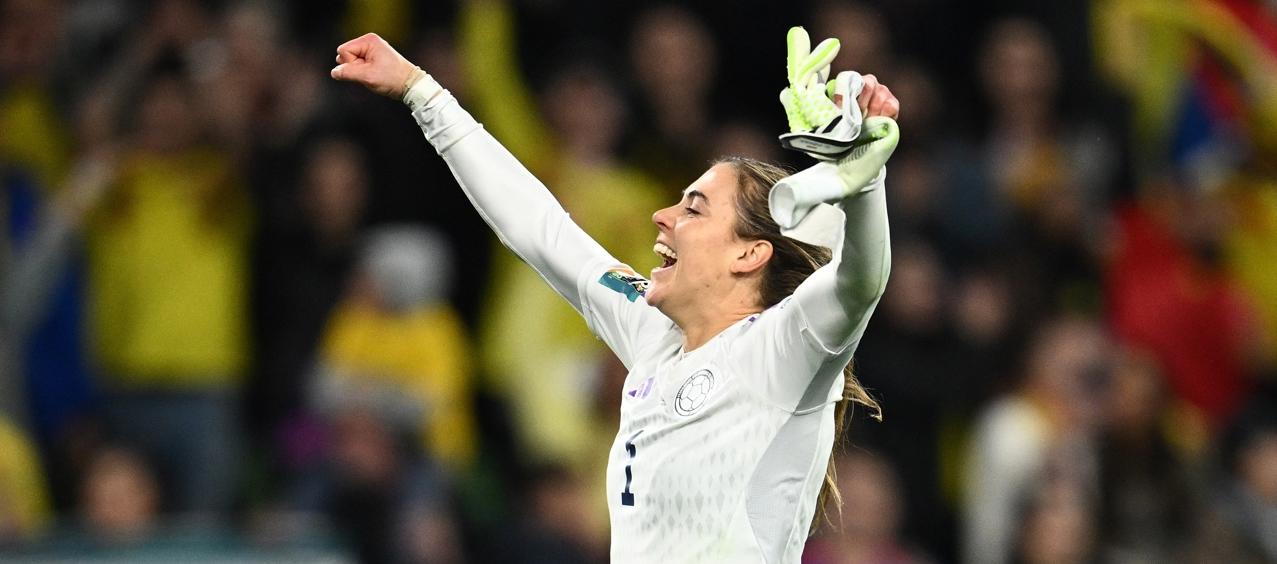 Catalina Pérez, portera titular de la Selección Colombia femenina. 
