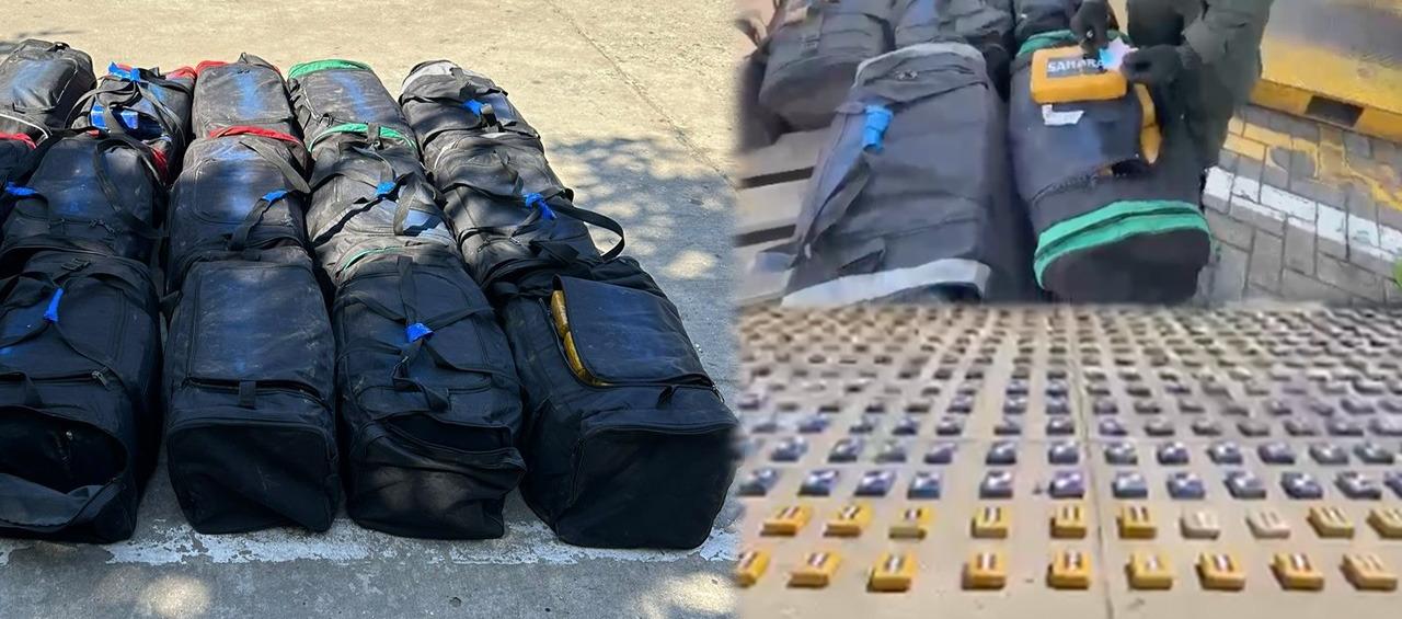Cocaína incautada en Cartagena.