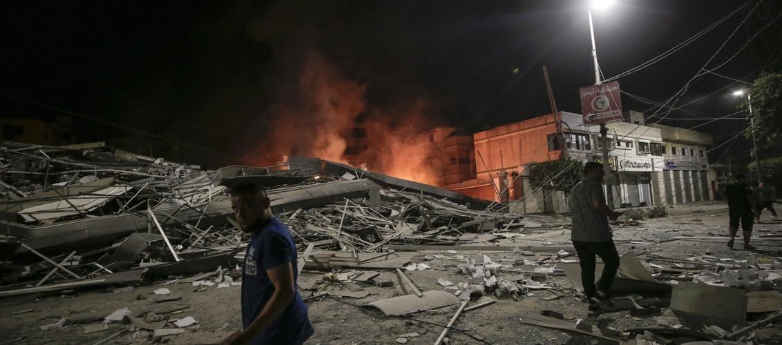 Imagen de los daños por la guerra.