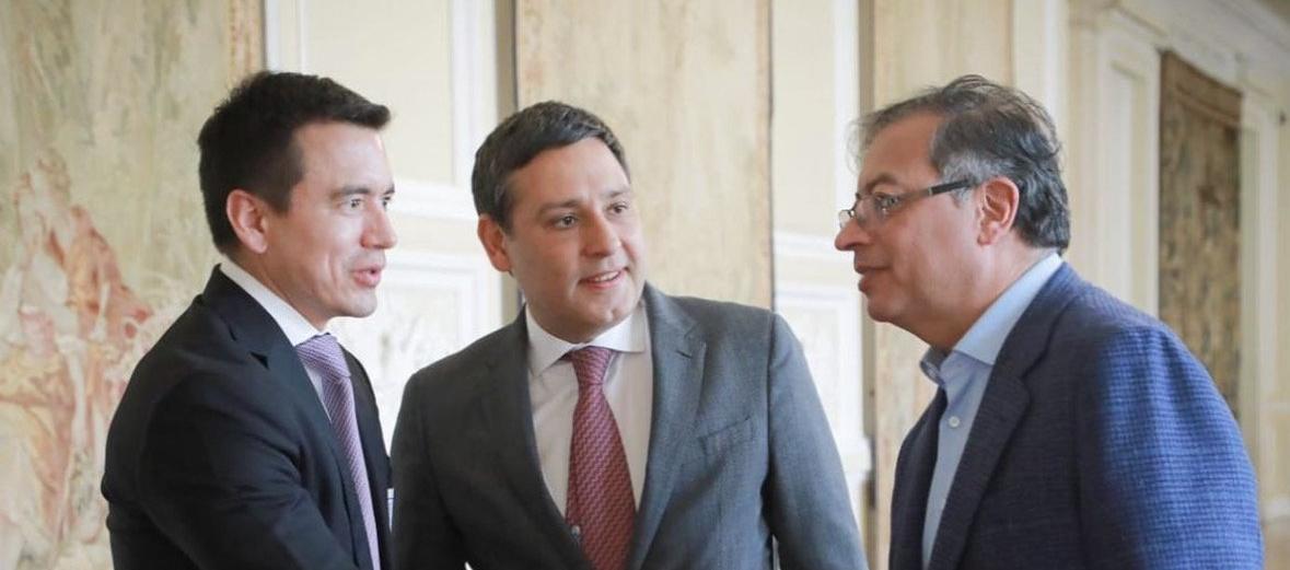 Presidente electo de Ecuador, Daniel Noboa y Gustavo Petro, Presidente de Colombia, en una imagen de archivo