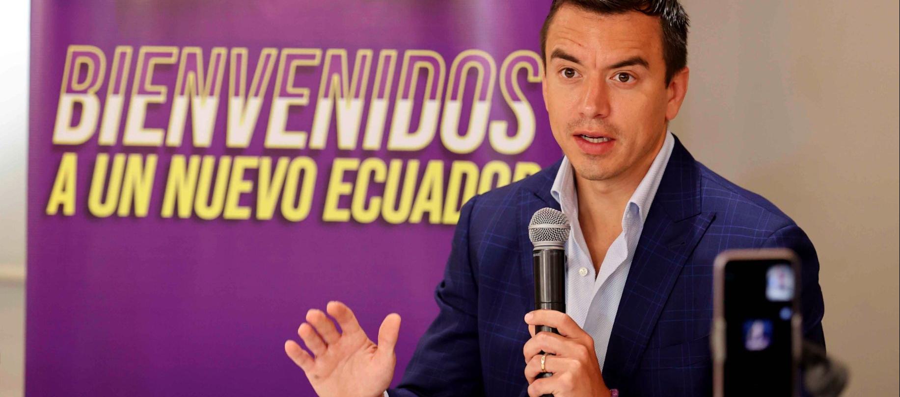 Daniel Noboa, nuevo presidente de Ecuador. 