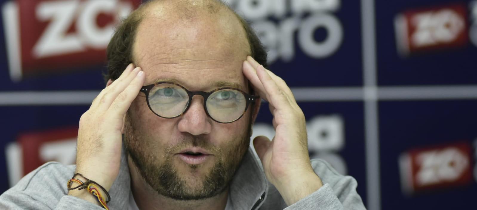 Daniel Samper Ospina, periodista y director de la obra 'Circombia', en la visita a Zona Cero