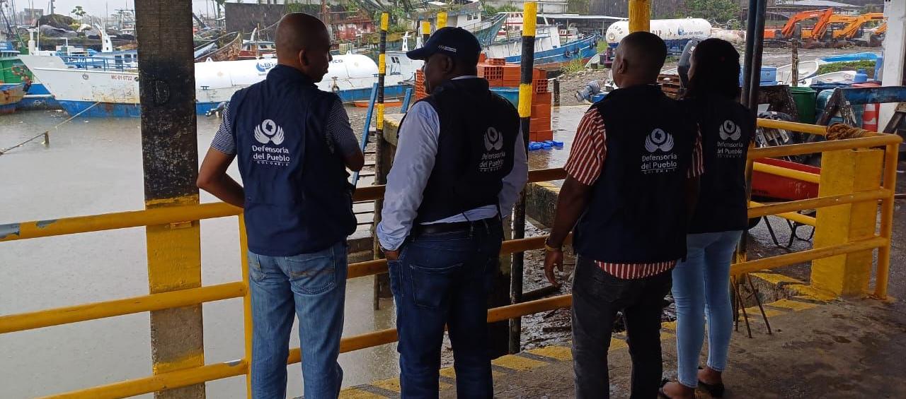 Funcionarios de la Defensoría en el Chocó.