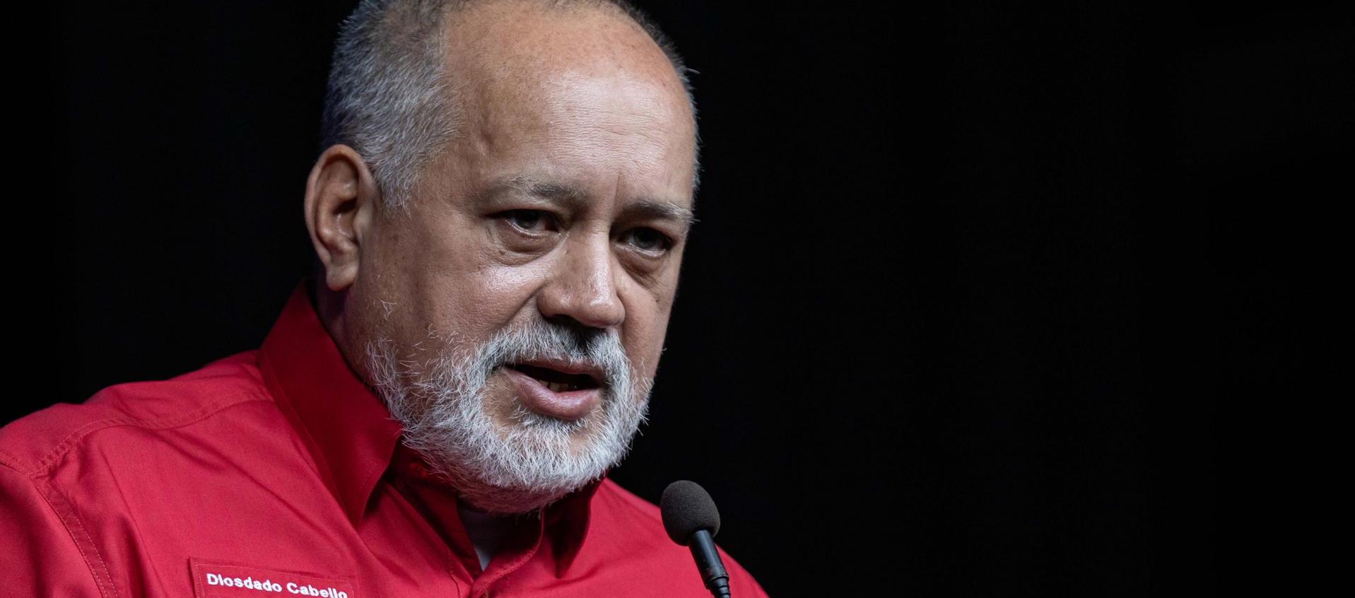 Vicepresidente del Partido Socialista Unido de Venezuela (Psuv) y número dos del chavismo, Diosdado Cabello. 