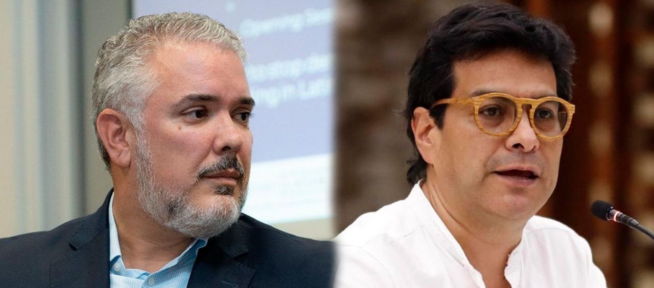 Iván Duque y Danilo Rueda.