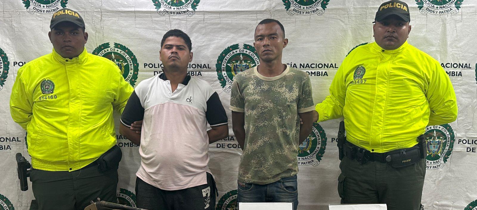 Dos capturados con droga en el barrio El Bosque.