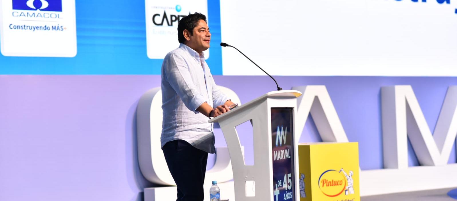 El presidente de Camacol durante la instalación del Congreso en Barranquilla