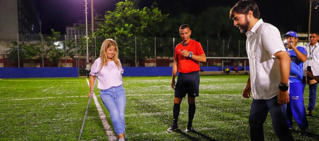 La Gobernadora del Atlántico, Elsa Noguera y el Alcalde de Barranquilla, Jaime Pumarejo.