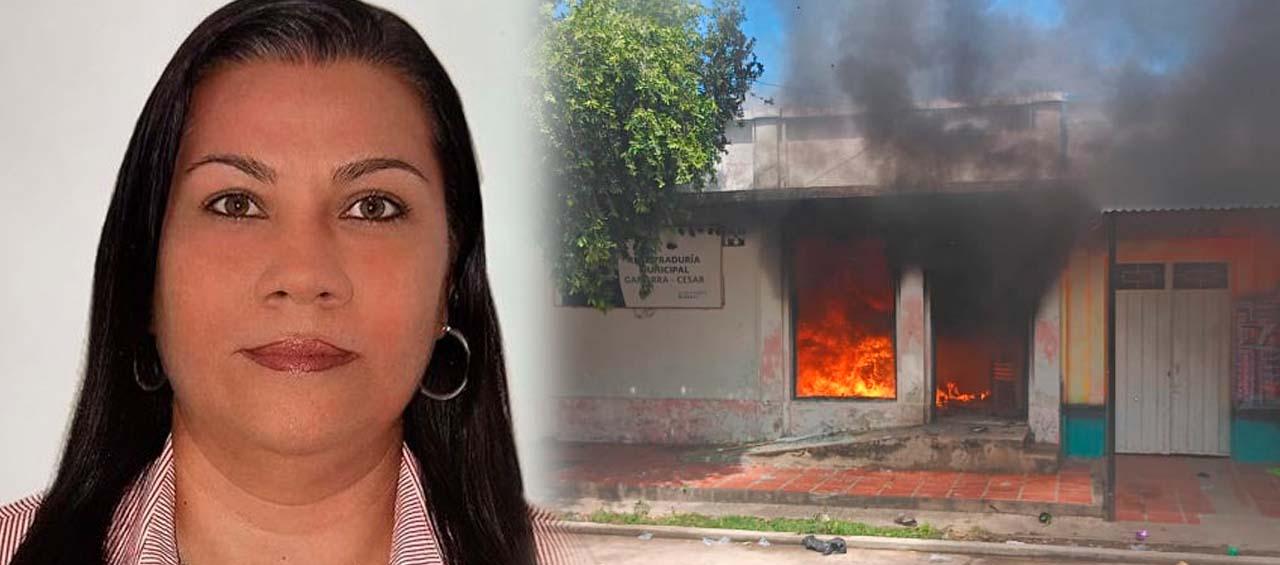 La sede de la Registraduría en el municipio de Gamarra.