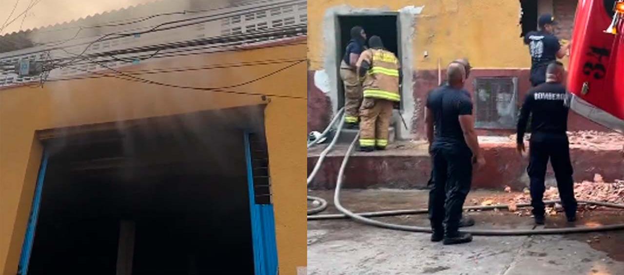 Incendio en aserradero de San Roque
