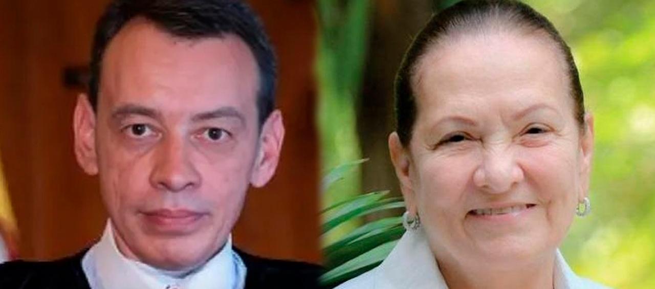 Magistrado Francisco Farfán y Cielo Gnecco.