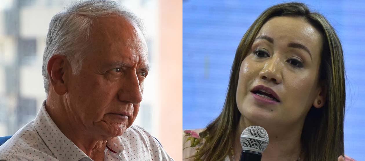 Ministro de Salud, Guillermo Jaramillo y la exministra Carolina Corcho.