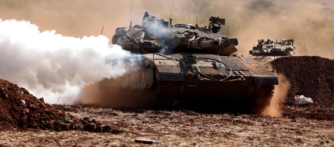 Imagen de la artillería de Israel.