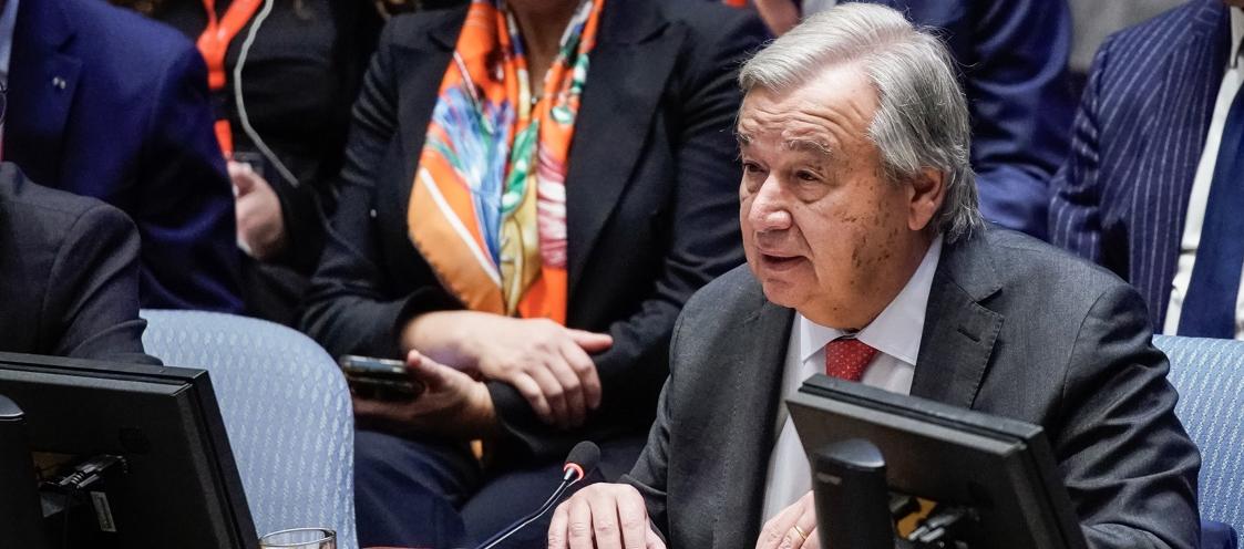 El secretario general de la ONU, António Guterres.