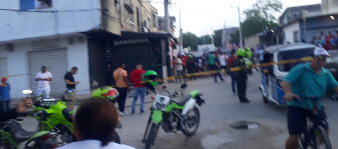 Lugar donde ocurrió el crimen en el barrio Las Colonias. 