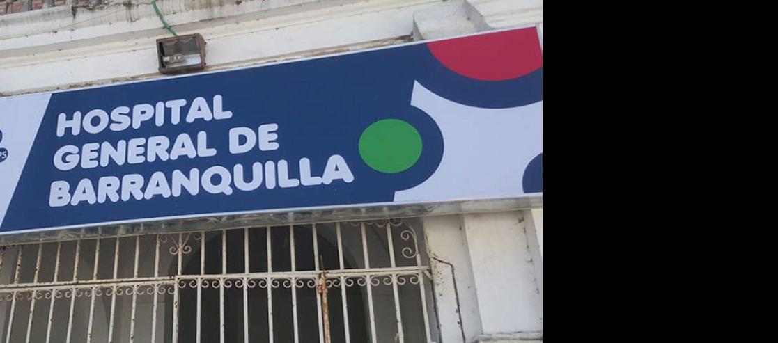 Hospital General de Barranquilla, a donde fue llevada la víctima. 
