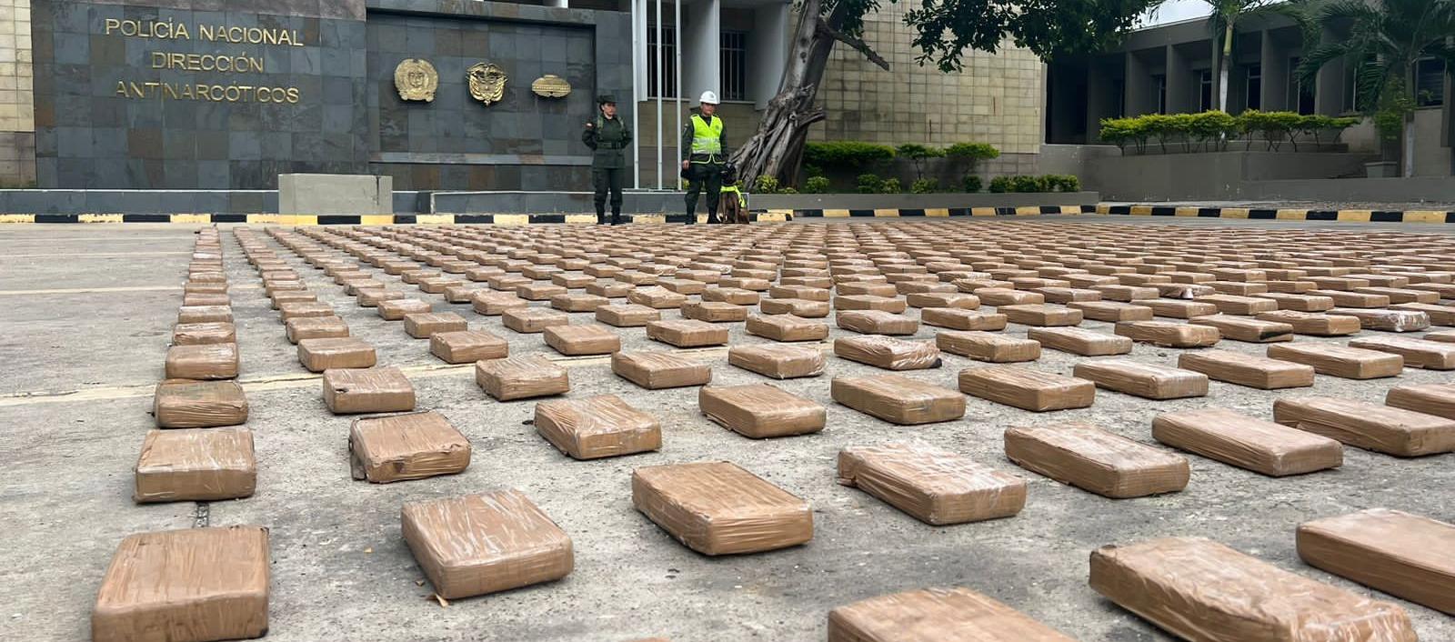 Cocaína incautada en Cartagena. 