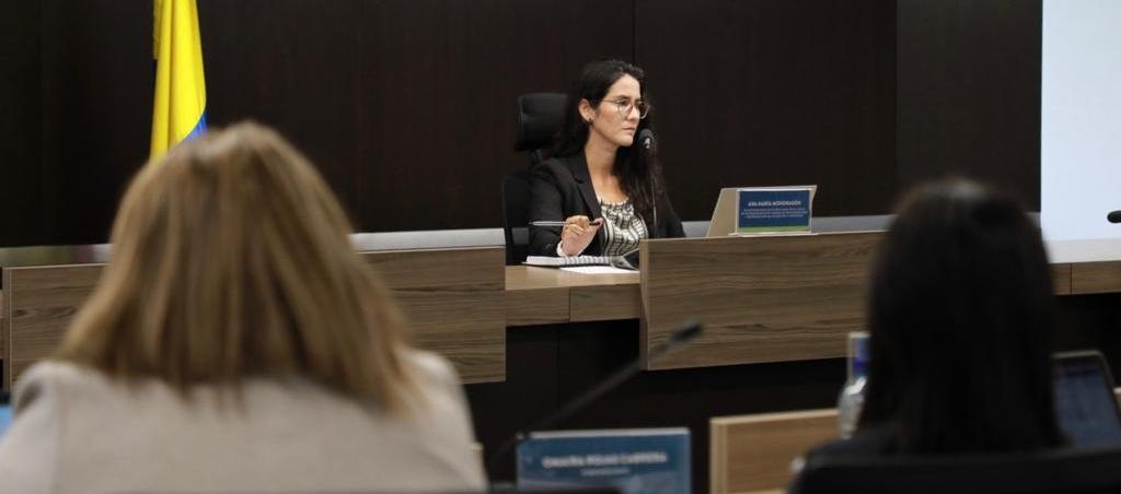 La magistrada auxiliar de la JEP, Ana María Mondragón