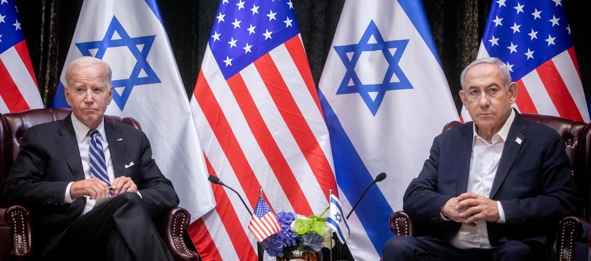 Joe Biden y Benjamin Netanyahu.