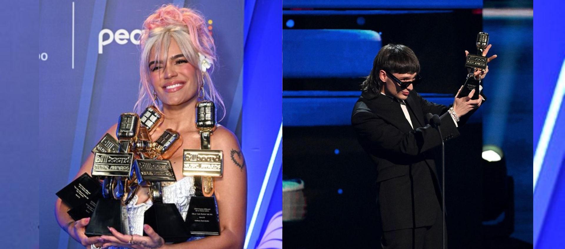 Karol G y Peso Pluma los más premiados de la noche.