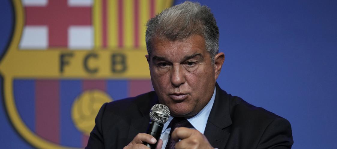 El presidente del FC Barcelona, Joan Laporta.
