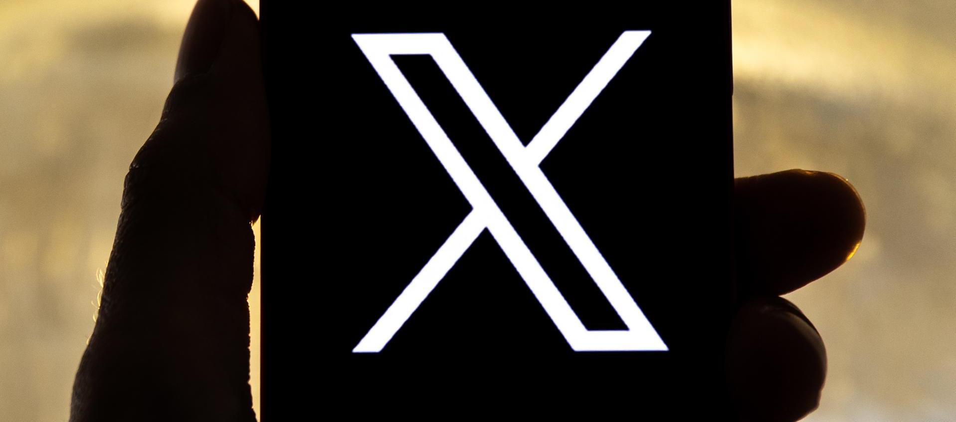 Logo de X, antiguo Twitter. 