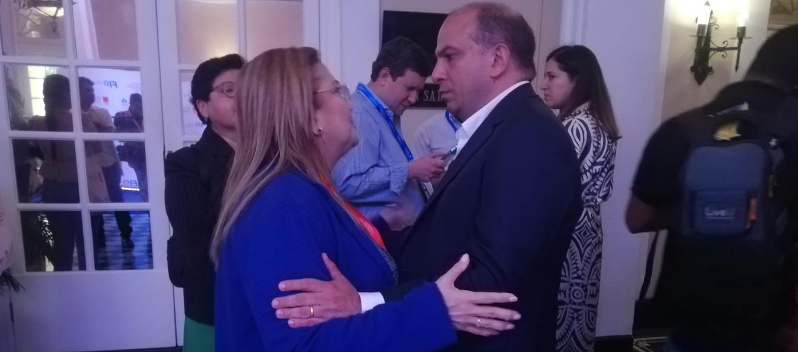 Lourdes Caballero, Defensora del Pueblo de El Salvador y Carlos Camargo Assis, Defensor del Pueblo de Colombia