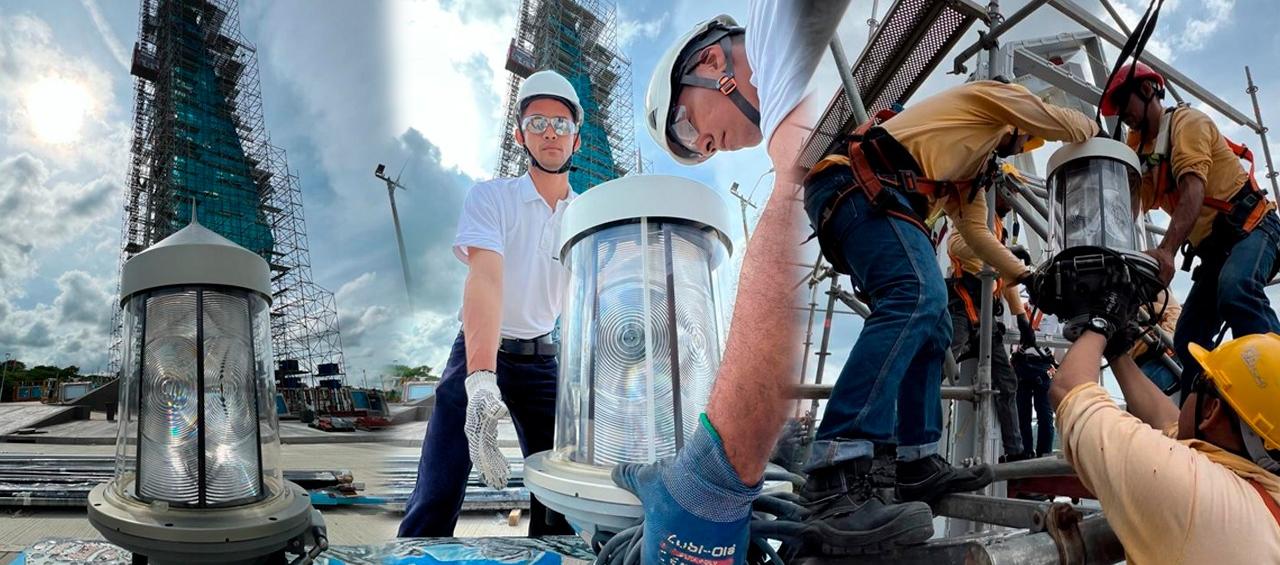 La luz del faro de Puerto Colombia.