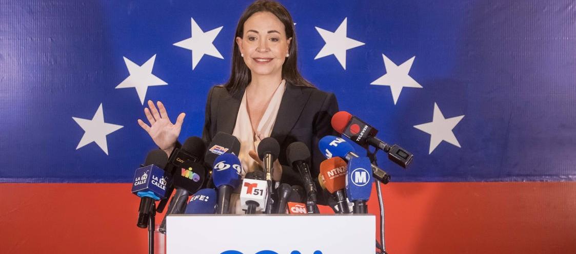 La exdiputada María Corina Machado.