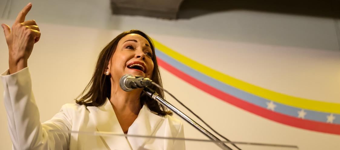 La candidata Maria Corina Machado.