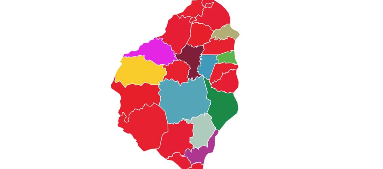 Mapa política del Atlántico.