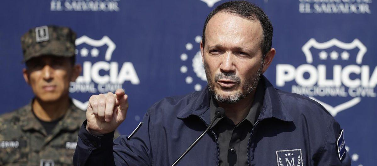 Ministro de Seguridad de El Salvador, Gustavo Villatoro. 