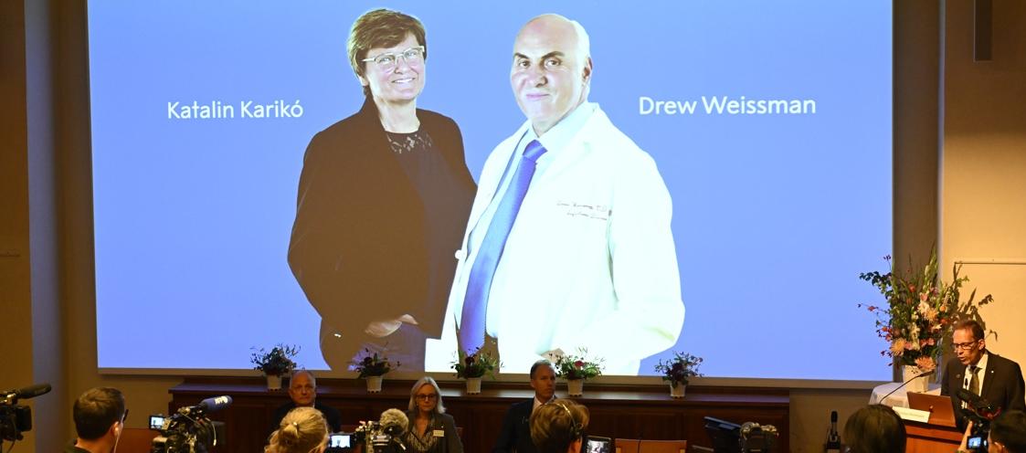  Katalin Karikó y Drew Weissman.