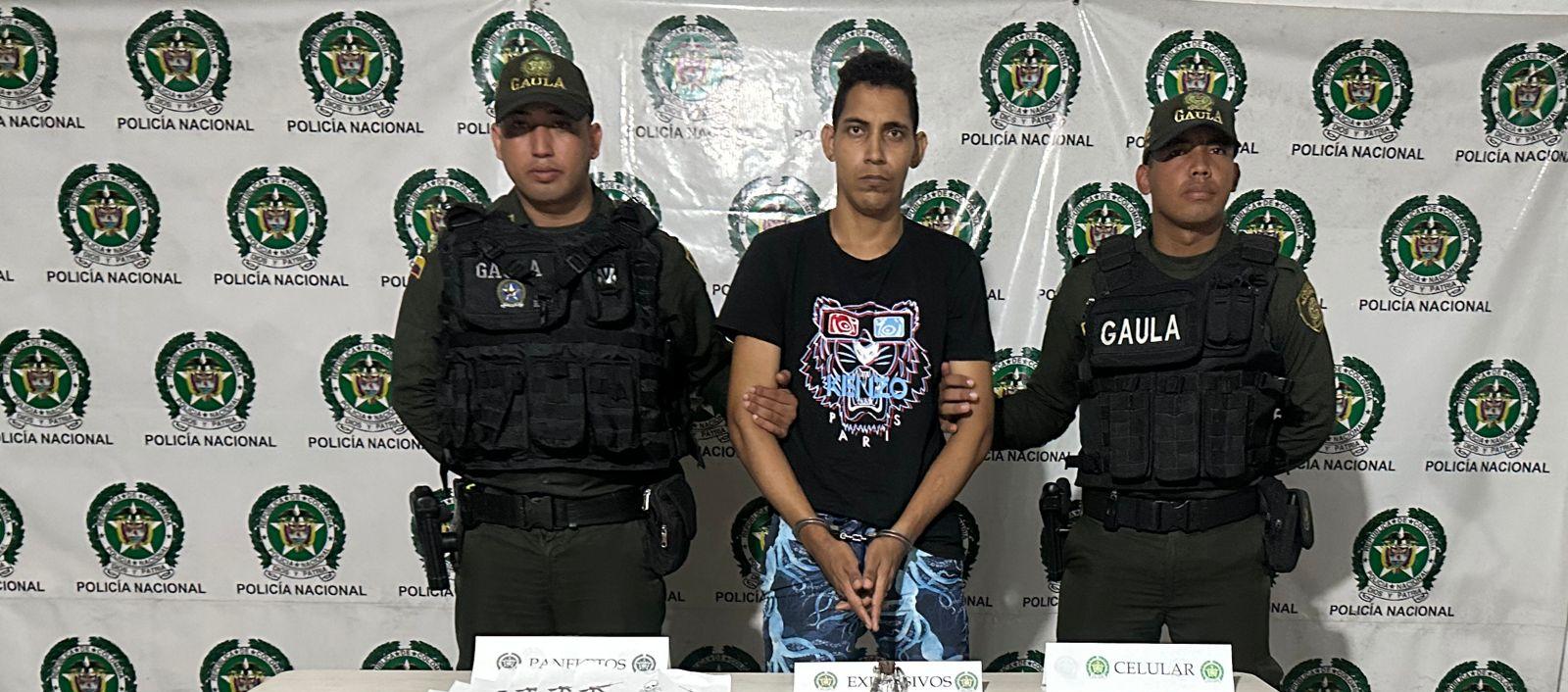 Capturan a presunto miembro de 'Los Costeños' en el barro San Roque