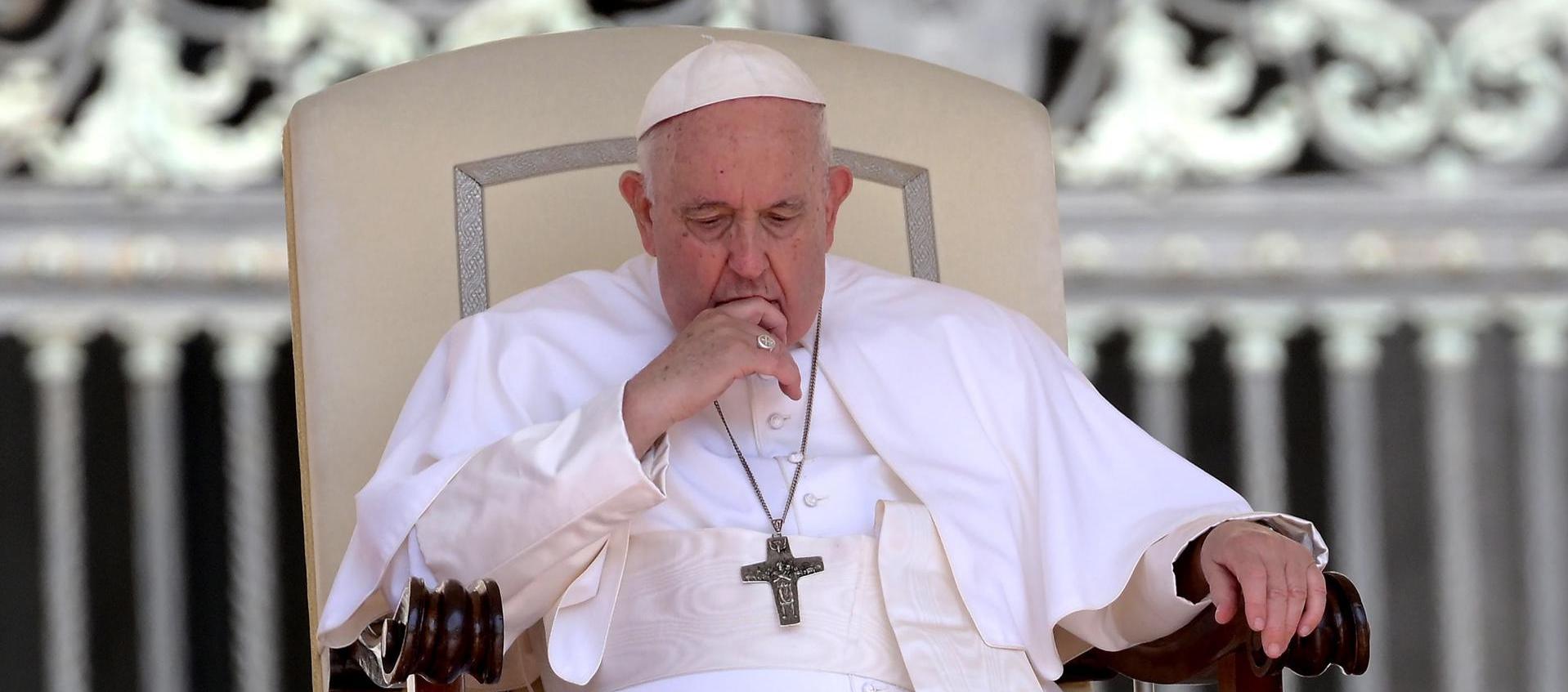 Papa Francisco durante el ángelus.