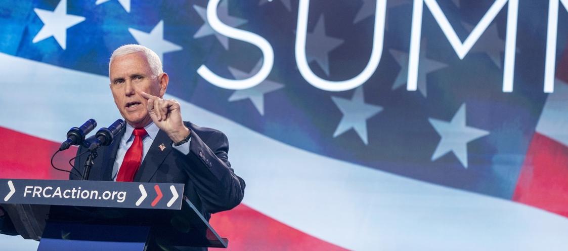 El exvicepresidente de Estados Unidos Mike Pence 