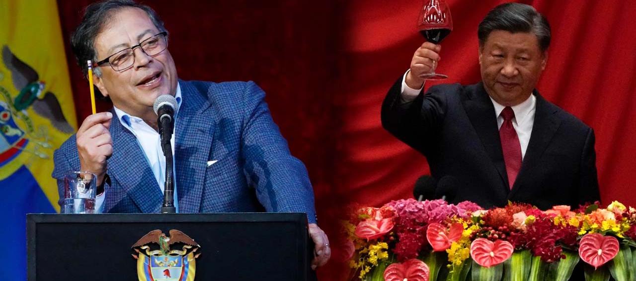 El presidente de Colombia, Gustavo Petro, y el de China, Xi Jinping, se reúnen el 25 de octubre 