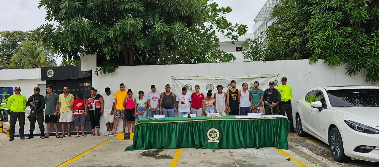 Presuntos integrantes de 'Los Felipitos'.