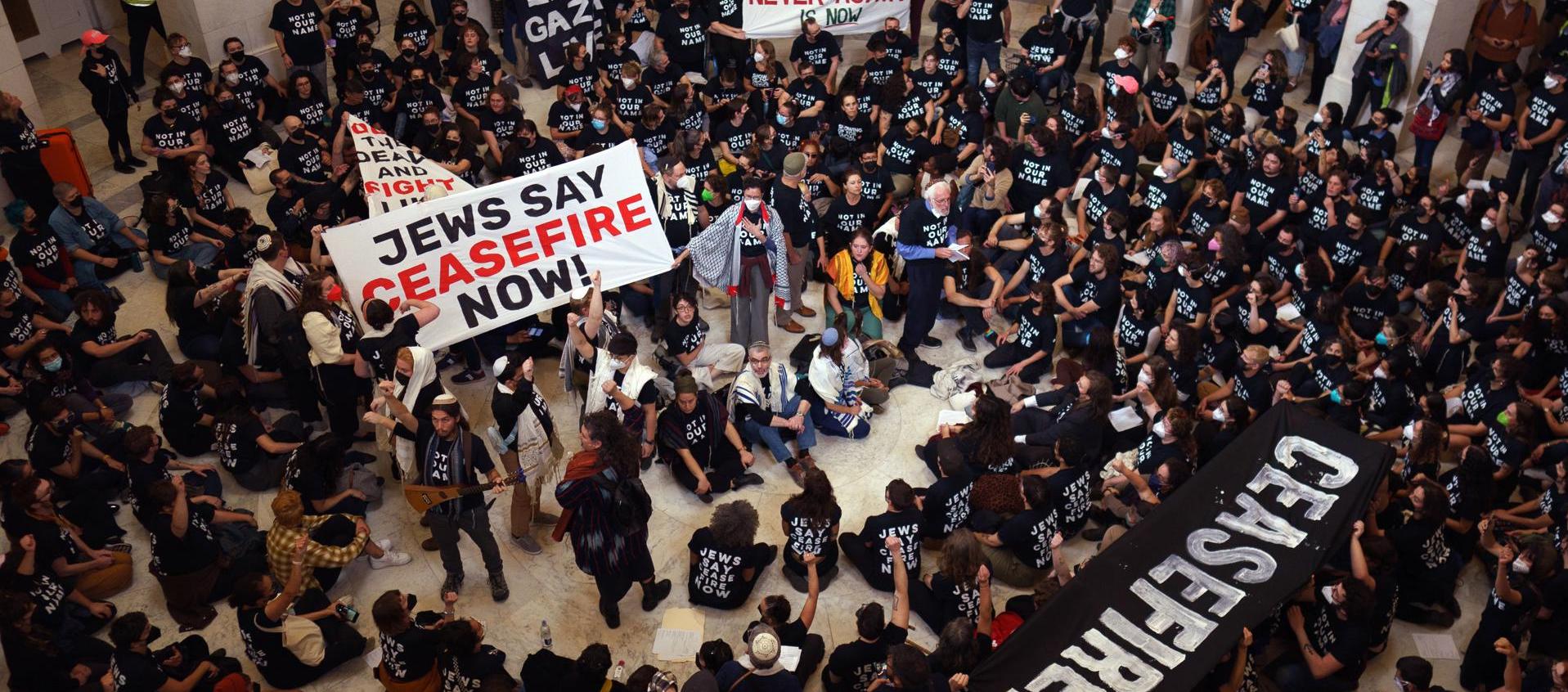Protesta en el capitolio de Estados Unidos. 