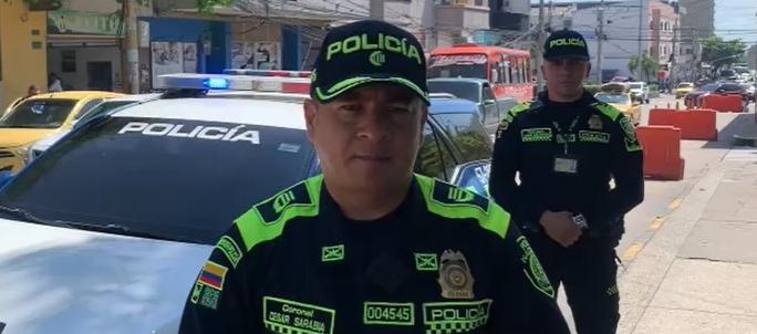 Coronel César Sarabia, Subcomandante de la Policía Metropolitana de Barranquilla.