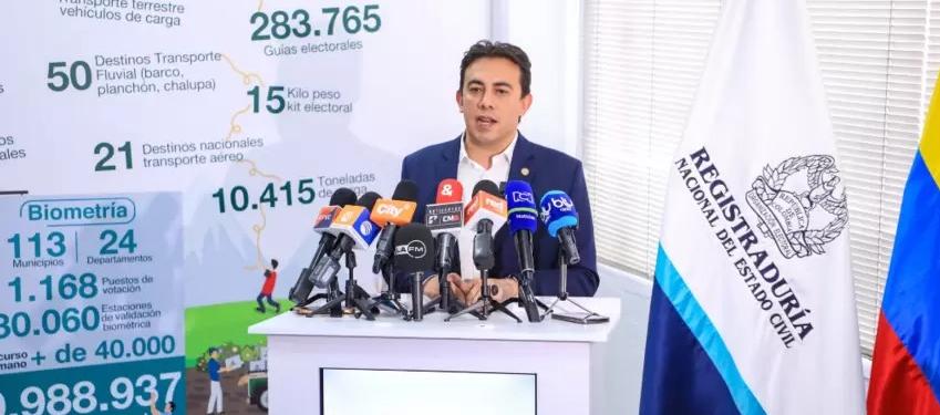 Alexander Vega Rocha, Registrador Nacional del Estado Civil.