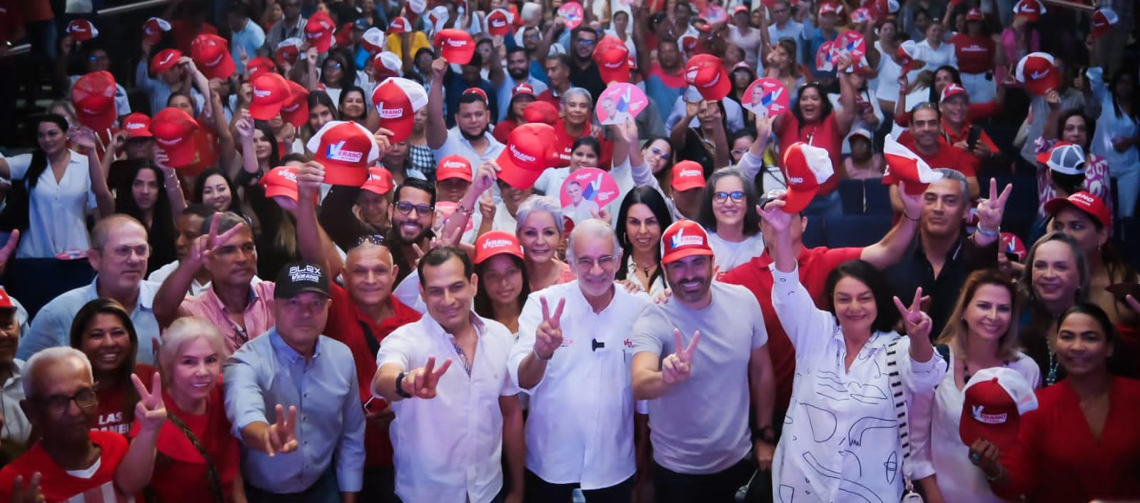 Eduardo Verano, candidato a la Gobernación, en la presentación de su programa de gobierno