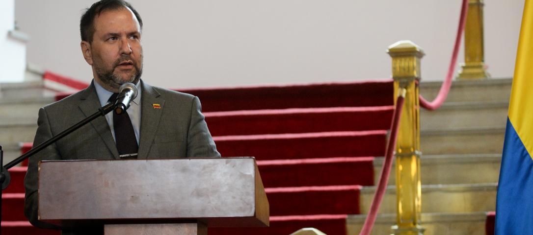 Canciller de Venezuela, Yván Eduardo Gil.