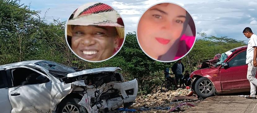 Dos de las personas que fallecieron por el choque de estos dos vehículos