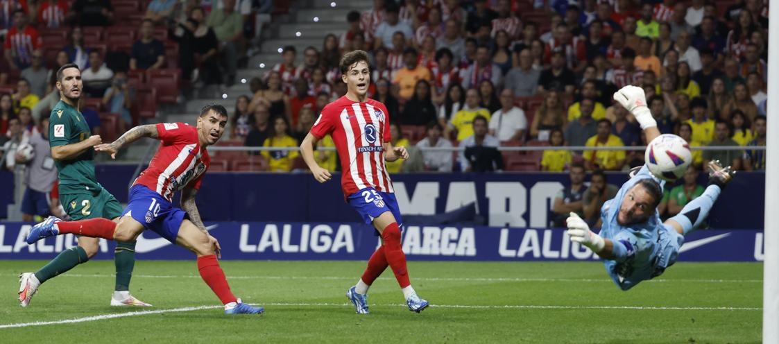 El primero de los goles de Ángel Correa para la remontada del Atlético de Madrid.