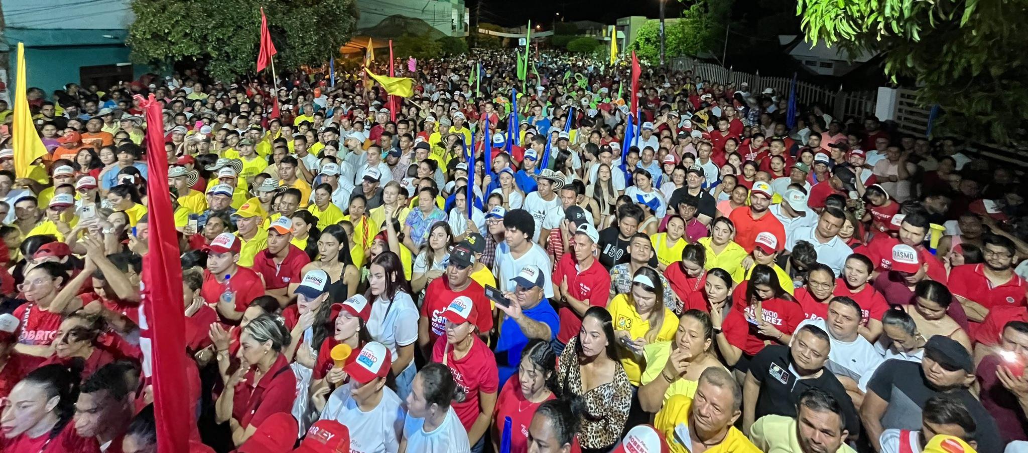 Cierre de campaña del candidato a la Alcaldía de Chinú (Córdoba) Robert Ramírez