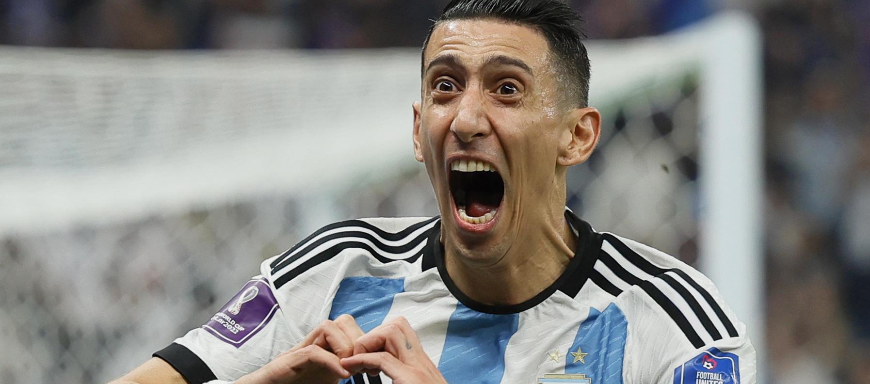 Ángel Di María se coronó campeón mundial con Argentina en Catar 2022. 